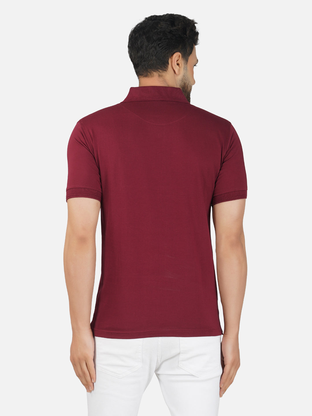 Men's Polo Half Sleeve T-Shirt Wine
