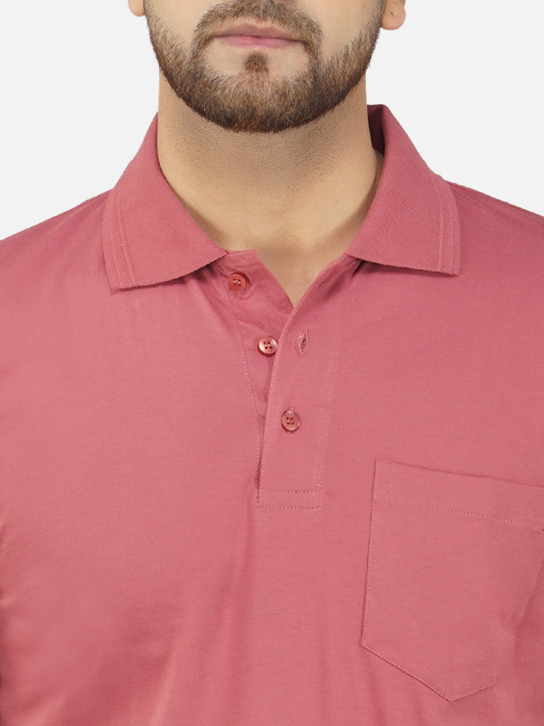 Men's Polo Half Sleeve T-Shirt Dusty Rose
