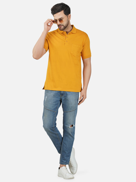 Men's Polo Half Sleeve T-Shirt Rust