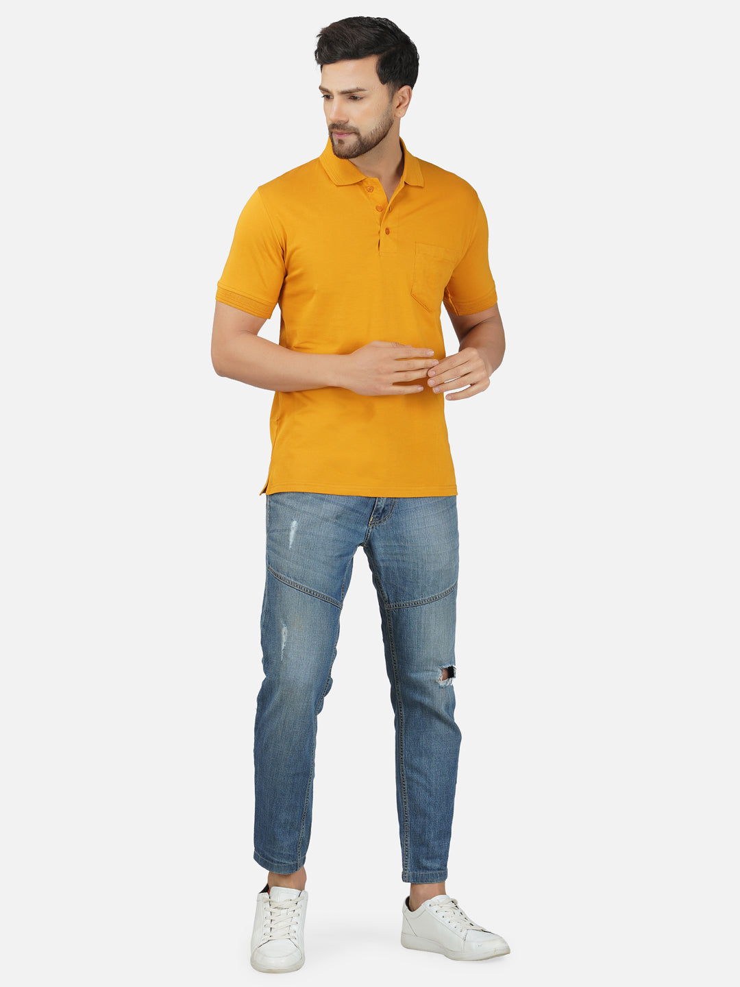 Men's Polo Half Sleeve T-Shirt Rust
