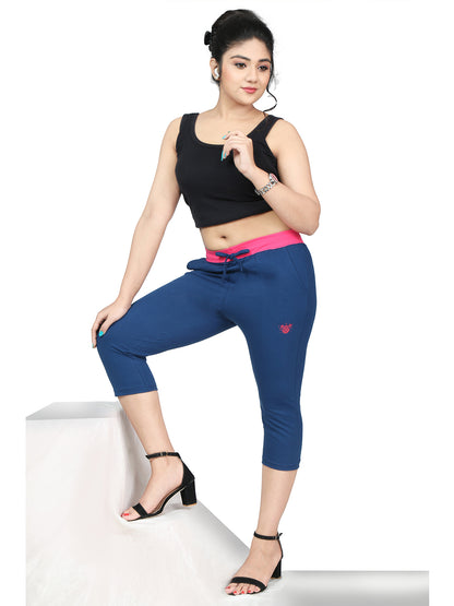 Women Capris Teal