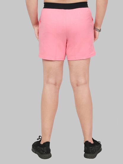 Women Shorts Rose Pink