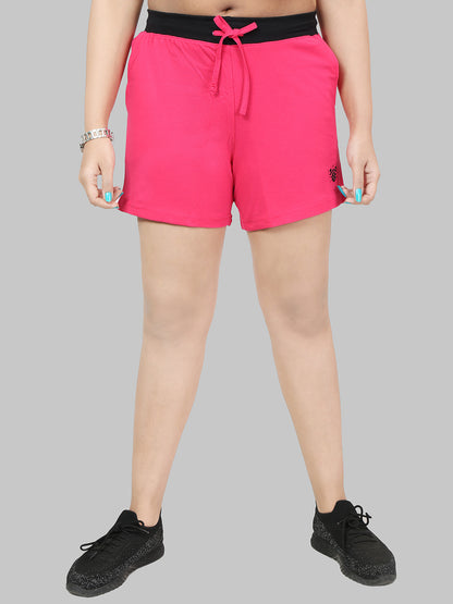Women Shorts Hot Pink