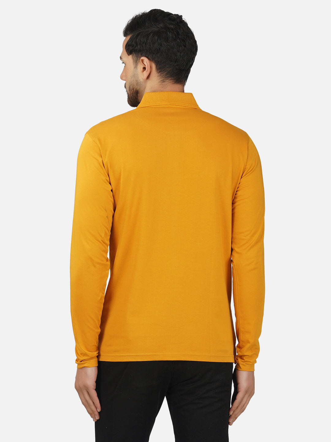 Men's Polo Full Sleeve T-Shirt Rust